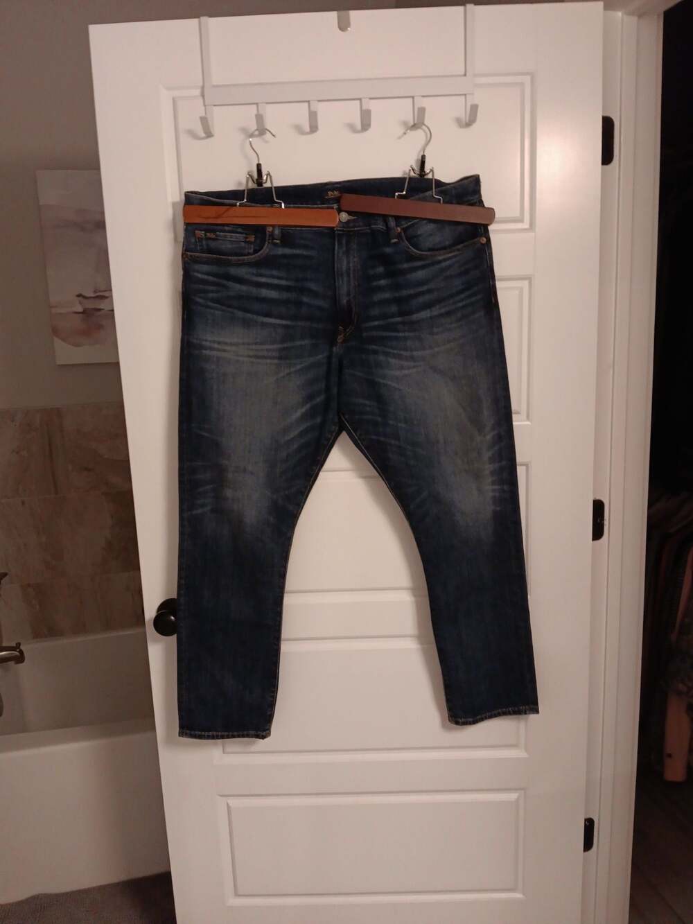 Polo Ralph Lauren Men's Medium Wash Denim Jeans, Size 42x32